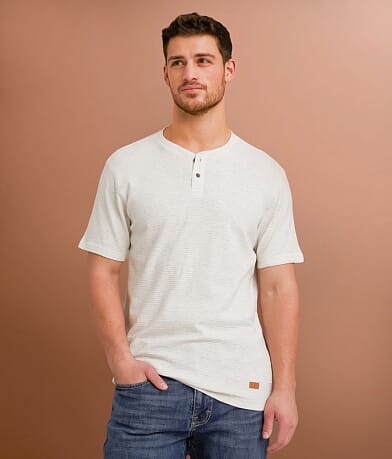 Outpost Makers Textured Knit Henley front view