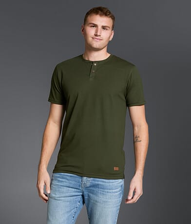 Outpost Makers Solid Henley front view