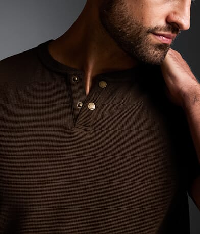 Waffle Knit Henley thumbnail 3