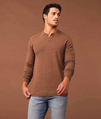 Outpost Makers Ribbed Henley front view