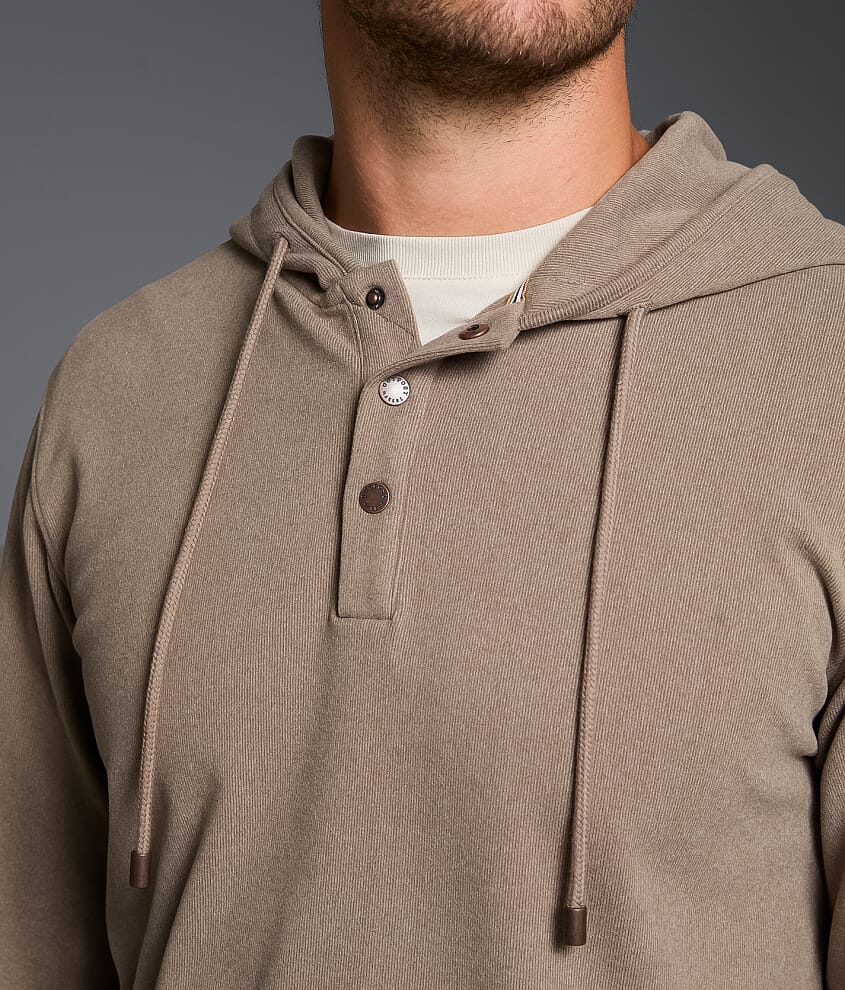Brushed Henley Hoodie