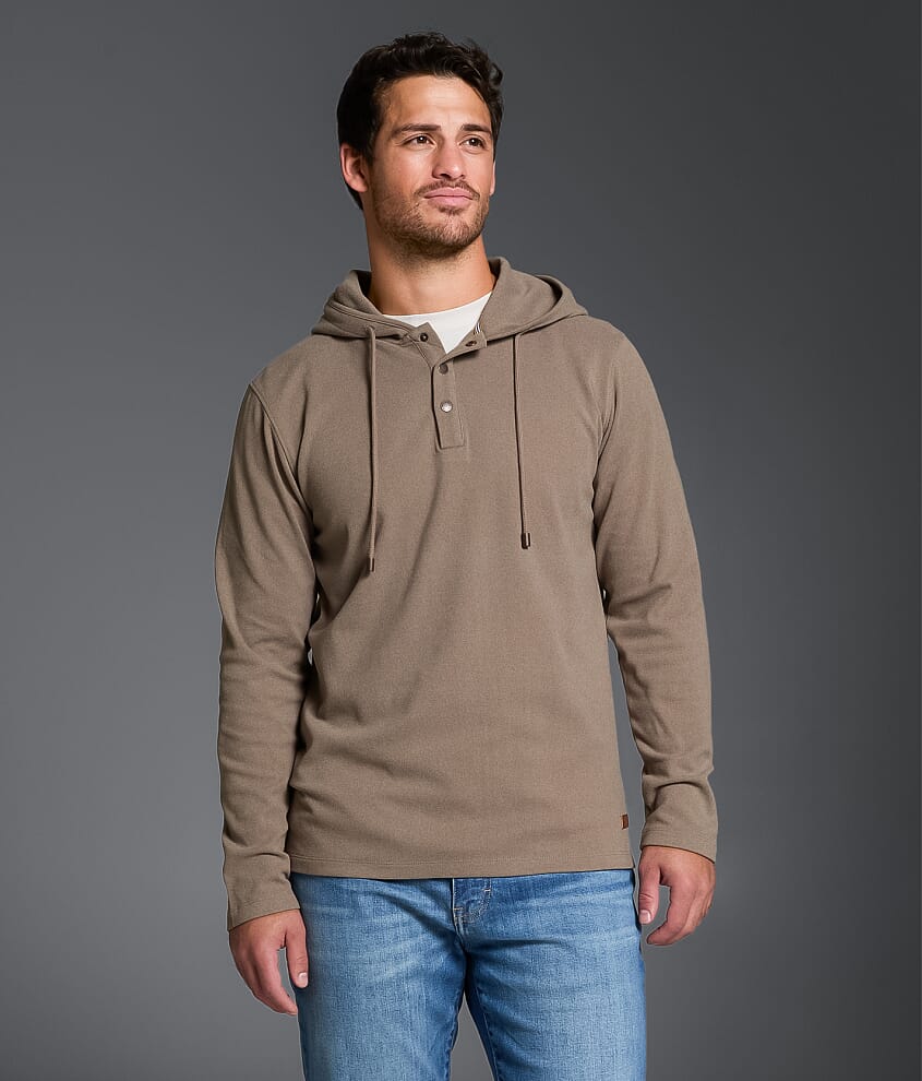 Brushed Henley Hoodie