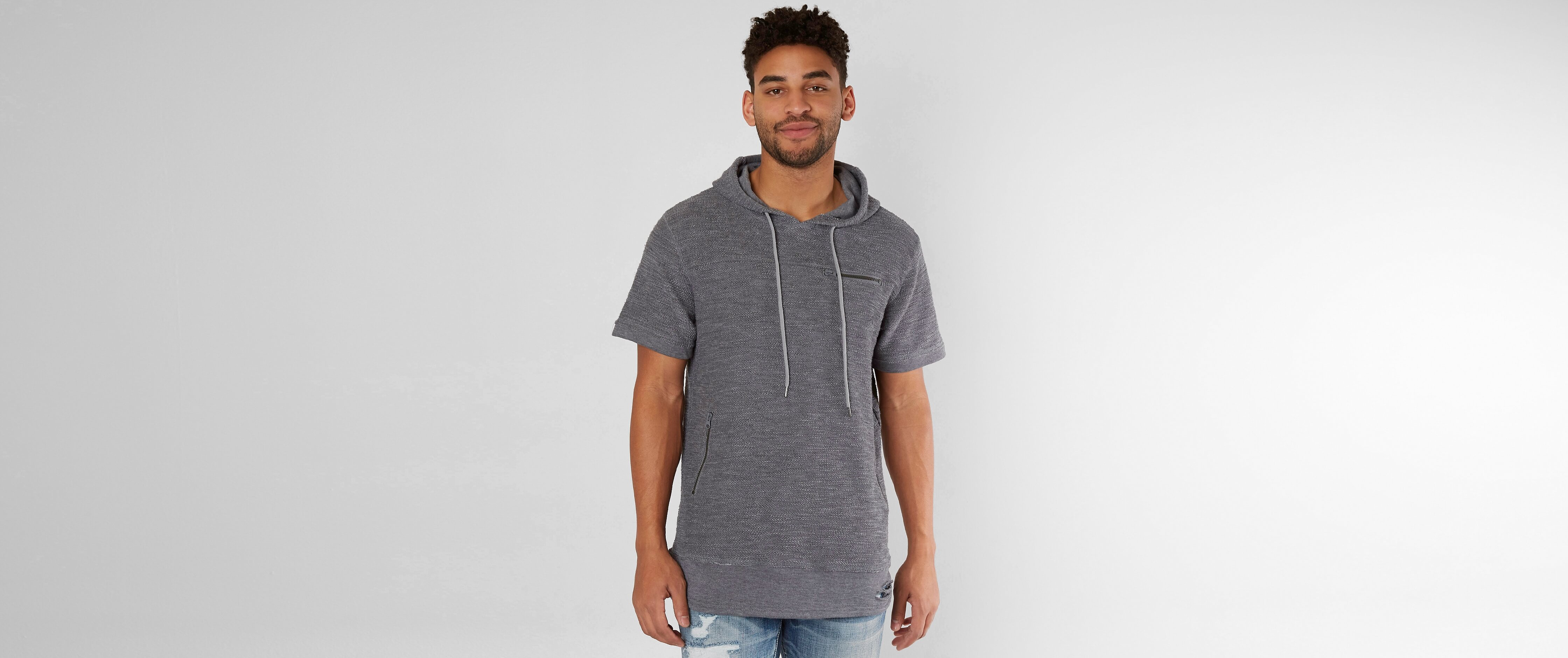 Nova Industries Raw Edge Hooded T-Shirt