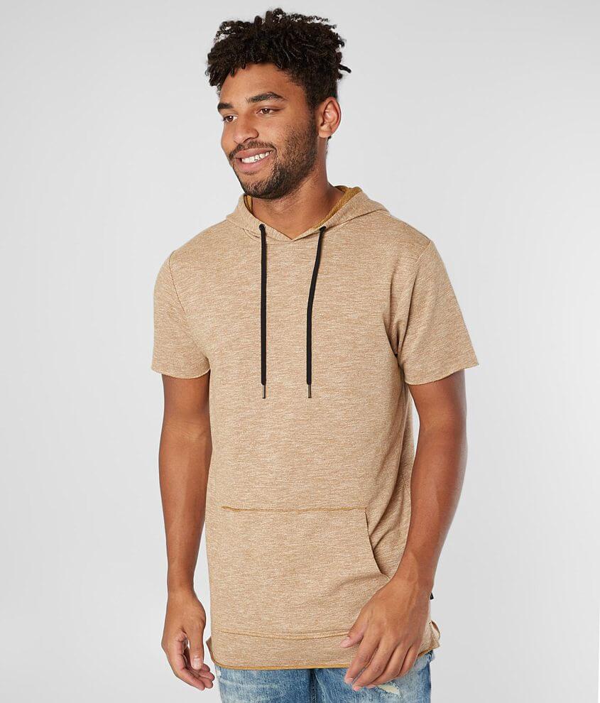 Image of Nova Industries Raw Edge Hooded Long Body T-Shirt