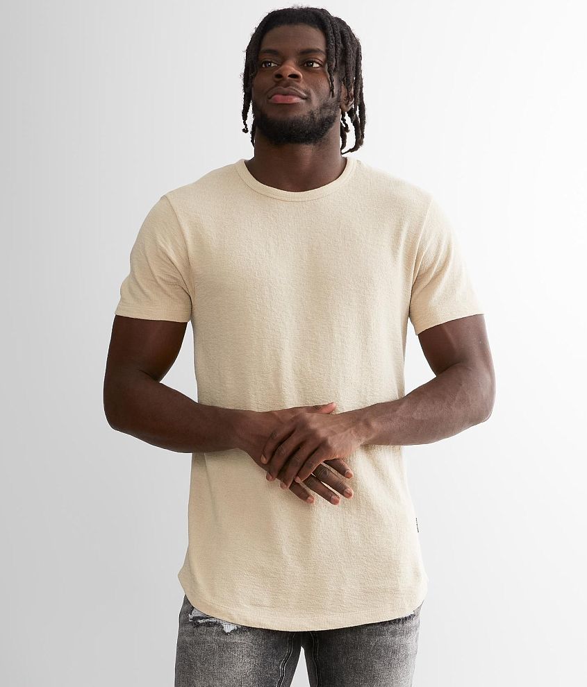 Nova Industries Textured Knit T-Shirt - Men's T-Shirts in Pelican