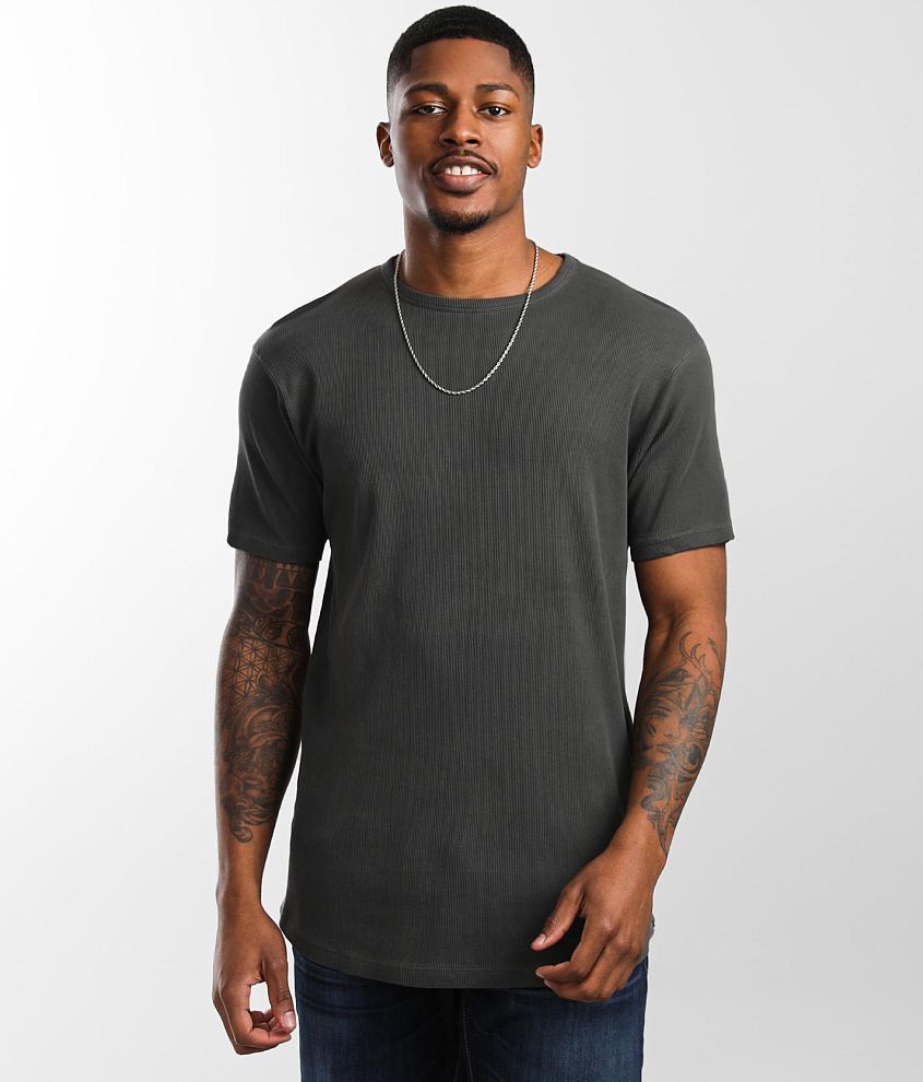 black rib oversized men's t-shirt