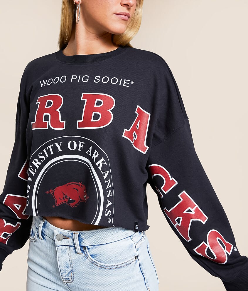 Arkansas Razorbacks Cropped Pullover