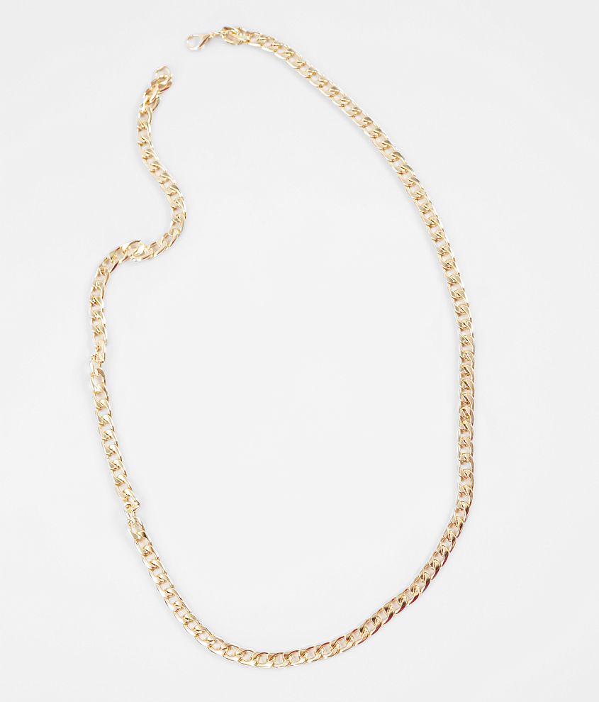 Smooth Gold 27" Necklace
