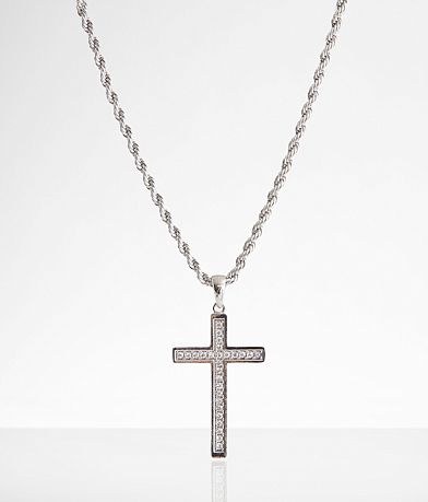 BKE Cross Pendant 24" Necklace front view