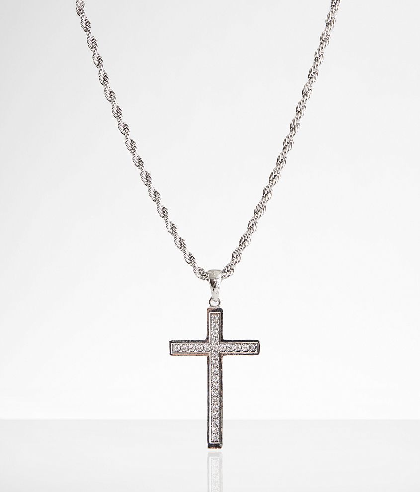 BKE Cross Pendant 24" Necklace front view