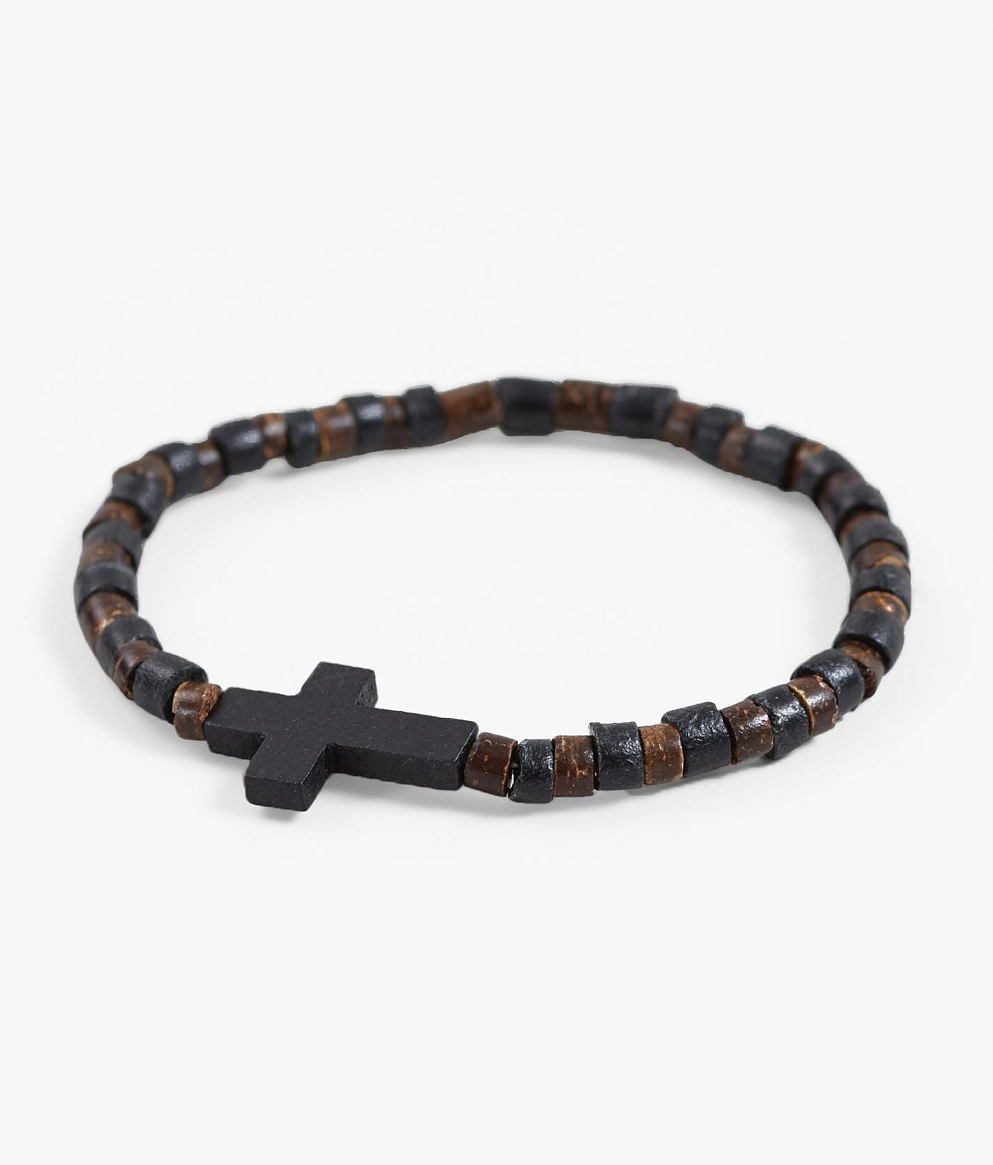 BKE Cross Bracelet - Men's Jewelry in Brown Black | Buckle
