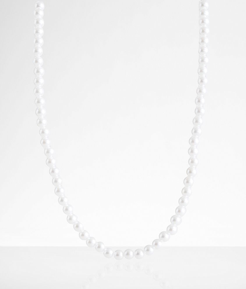 BKE Faux Pearl 21" Necklace front view