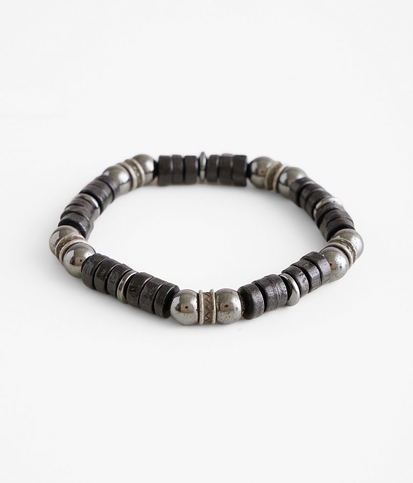 BKE Black & Metal Bracelet front view