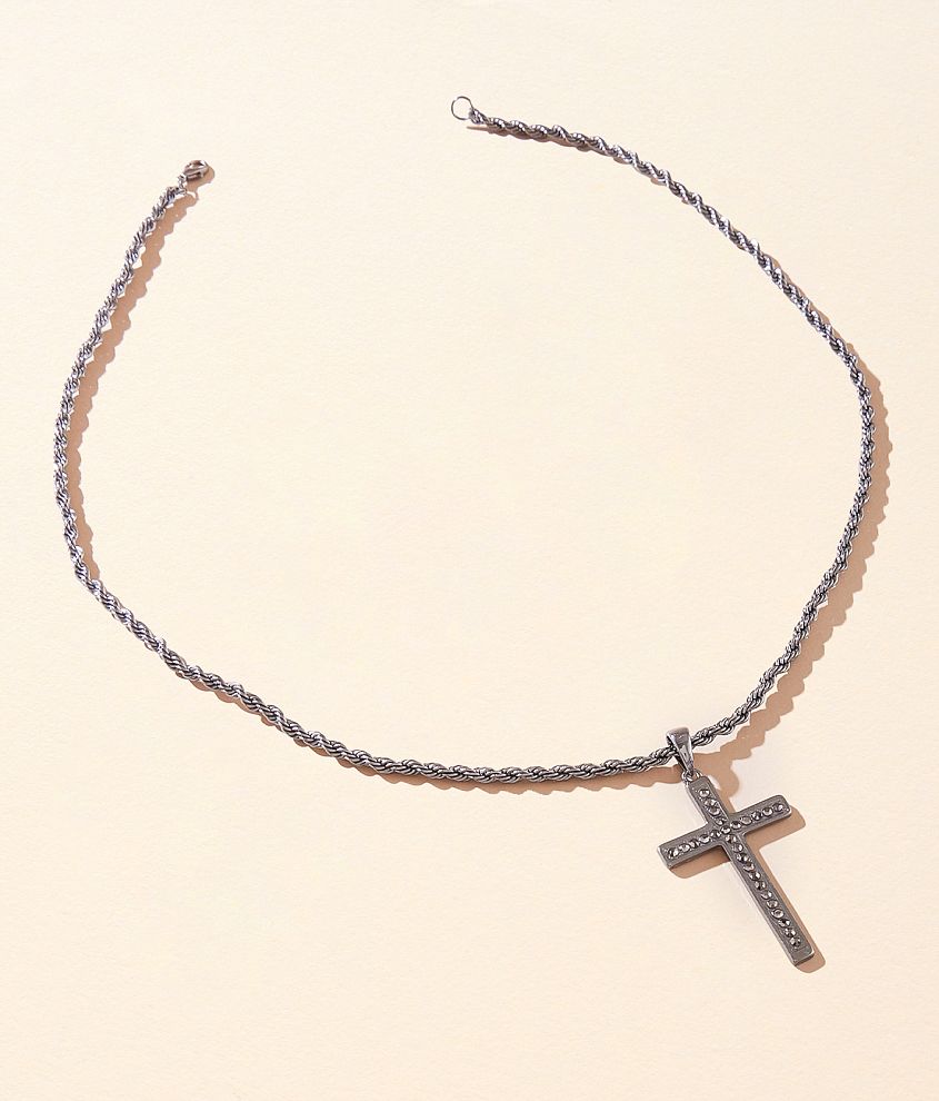 BKE Cross Pendant 24" Necklace front view