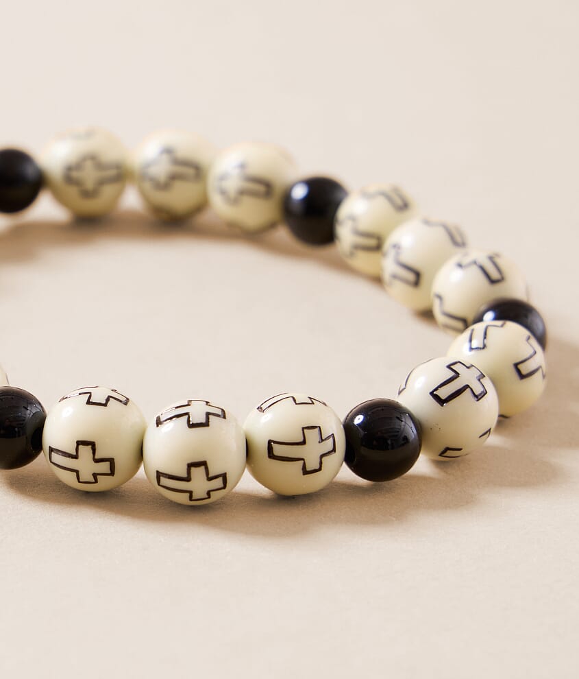 Cross Beaded Bracelet