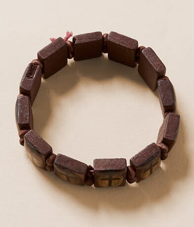 BKE Cross Bead Bracelet front view