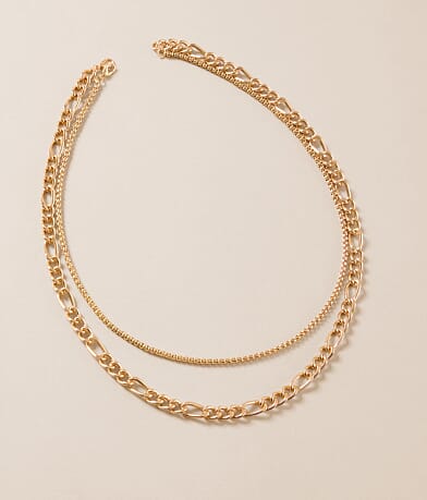 BKE 2 Pack 19" & 21" Necklace Set front view