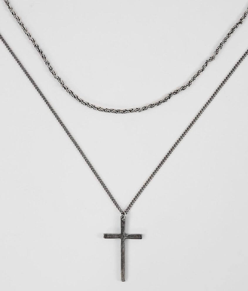 BKE Cross Necklace Set front view