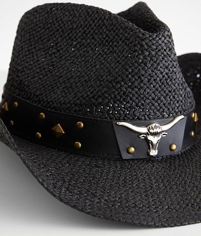 Fame Accessories Structured Cowboy Hat MISC_DETAIL_2