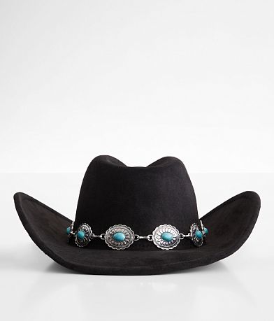 Fame Accessories Turquoise Conch Cowboy Hat MISC_DETAIL_1