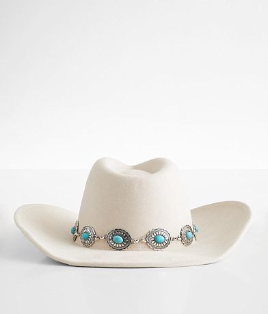 Fame Accessories Turquoise Conch Cowboy Hat MISC_DETAIL_1