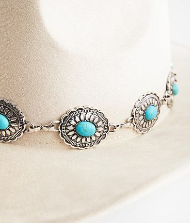 Fame Accessories Turquoise Conch Cowboy Hat MISC_DETAIL_2