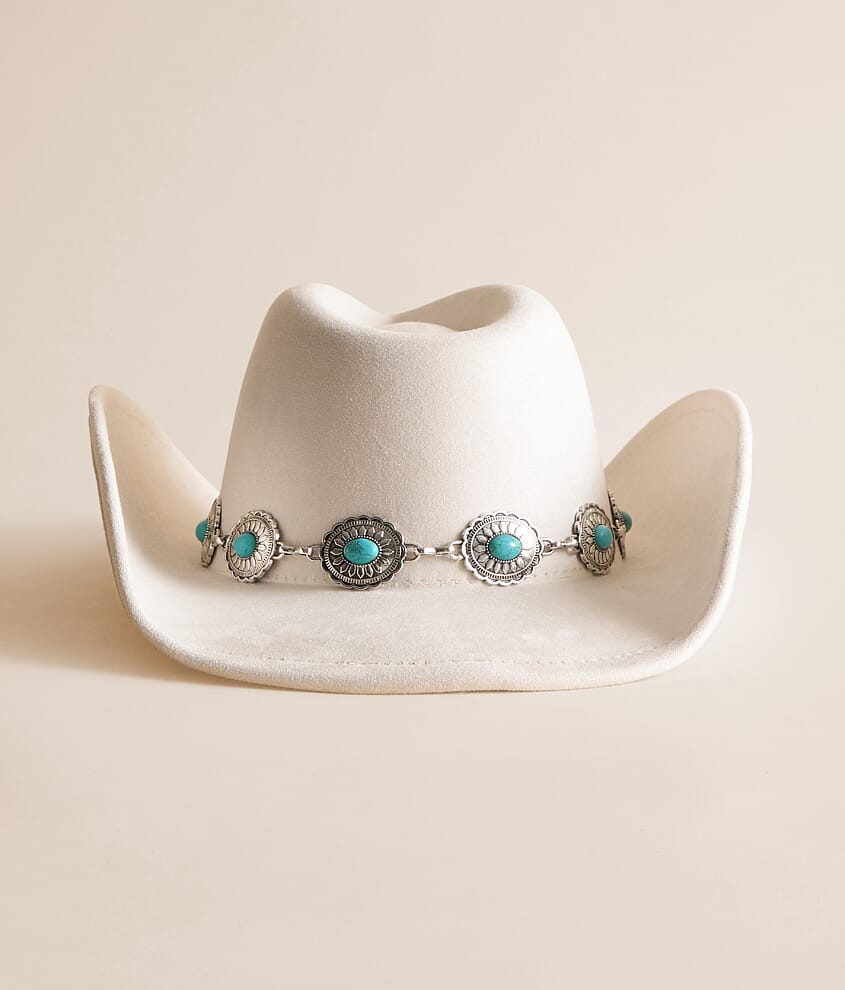 Turquoise Concho Cowboy Hat