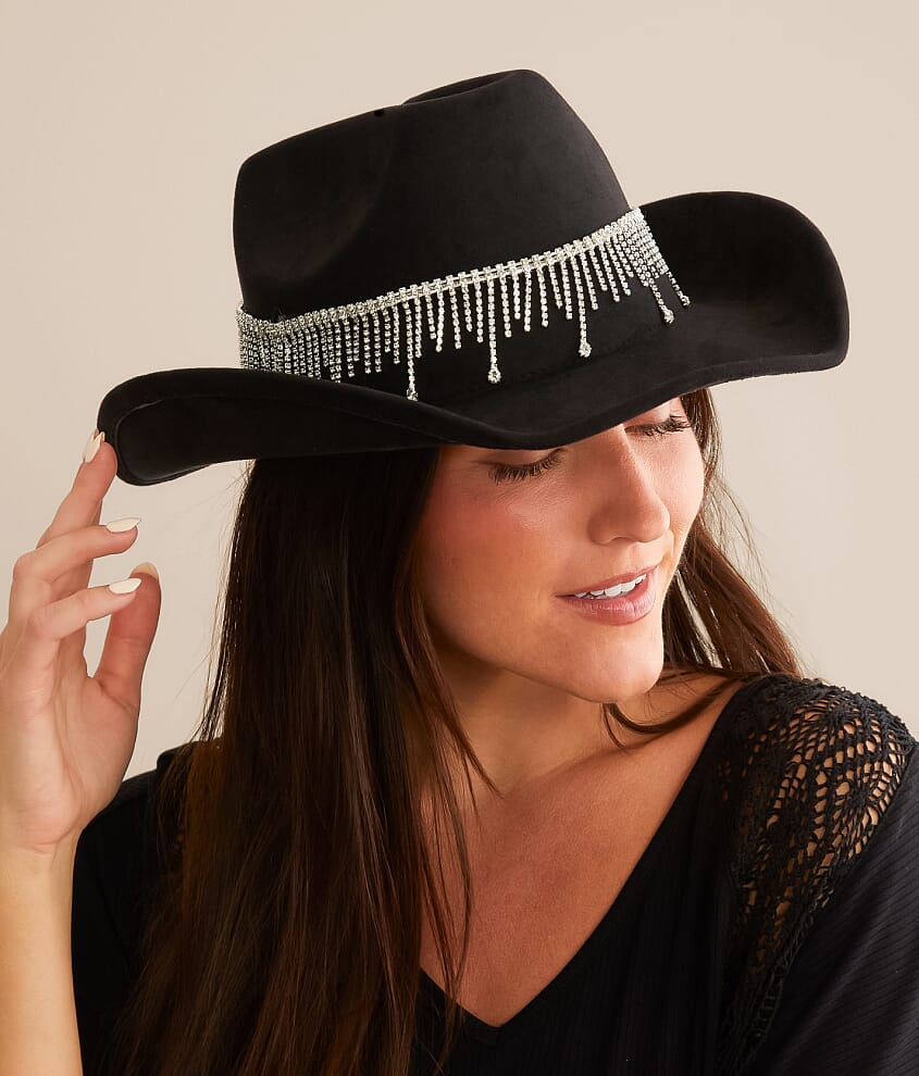 Rhinestone Fringe Cowboy Hat