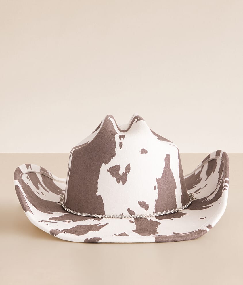 Glitz Cow Print Cowboy Hat - thumbnail 2