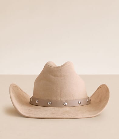 Sterling & Stitch Studded Cowboy Hat front view