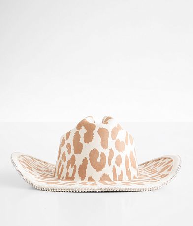 Fame Accessories Cheetah Glitz Cowboy Hat MISC_DETAIL_1