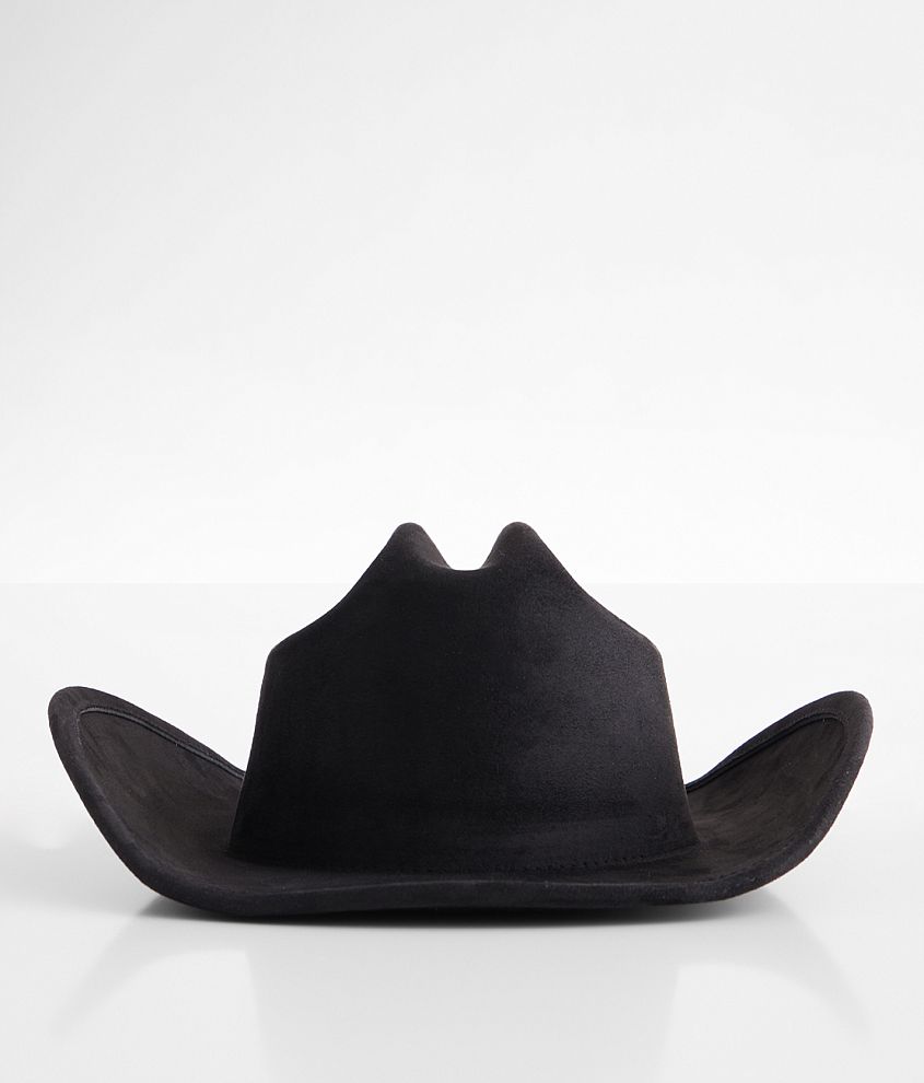 Fame Accessories Solid Cowboy Hat front view