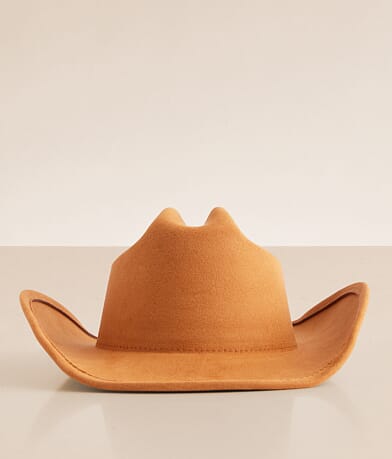 Fame Accessories Solid Cowboy Hat front view