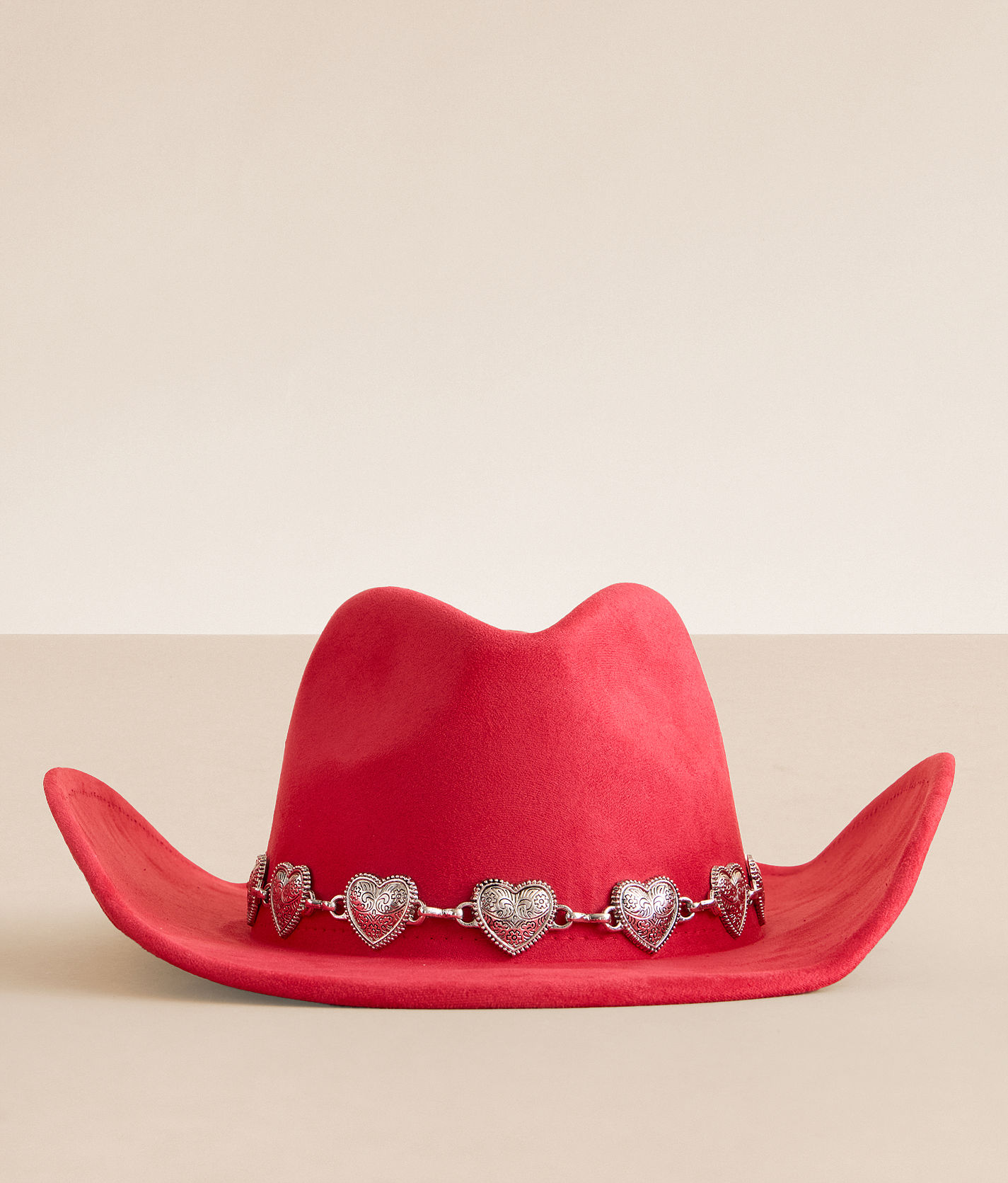 Fame Accessories Heart Concho Cowboy Hat - Women