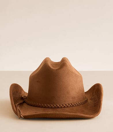 Sterling & Stitch Braided Cowboy Hat front view