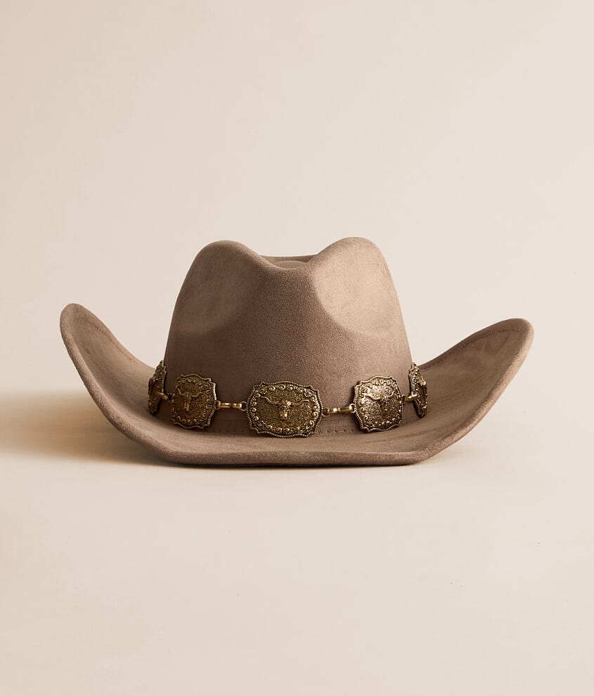 Sterling & Stitch Concho Cowboy Hat