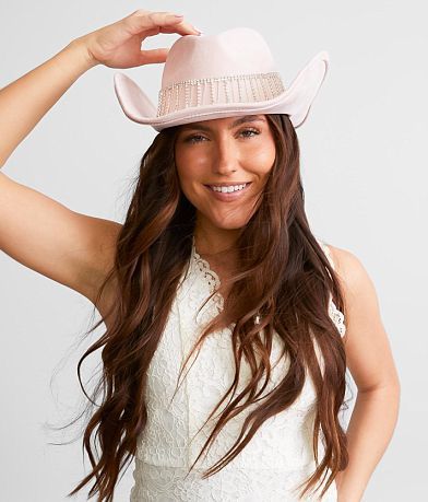 Rhinestone Fringe Cowboy Hat misc detail 3 view