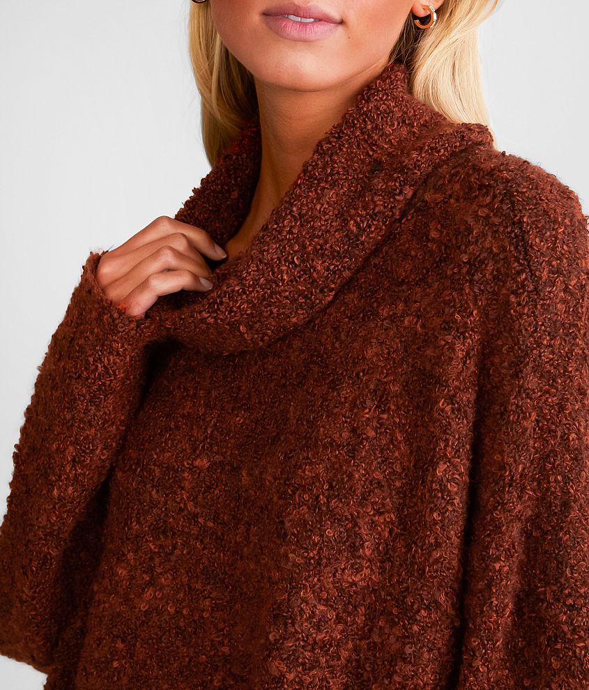 Boucle Yarn Oversized Sweater