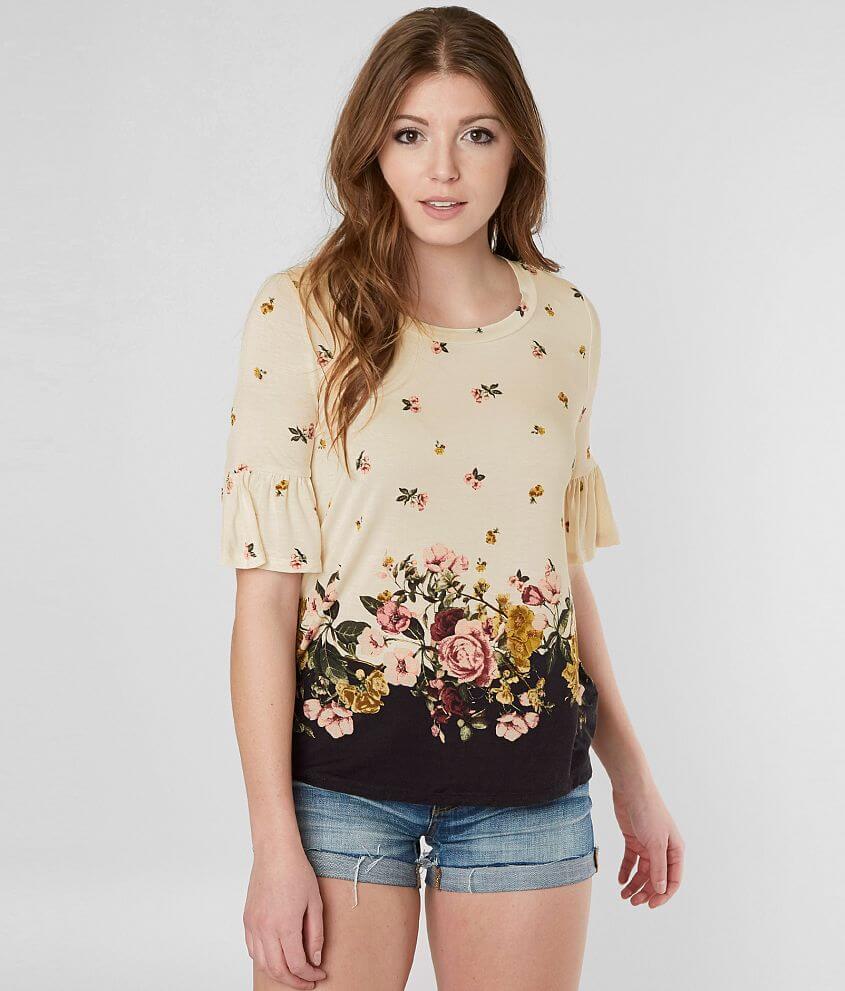 Coco &#43; Jaimeson Floral Top front view