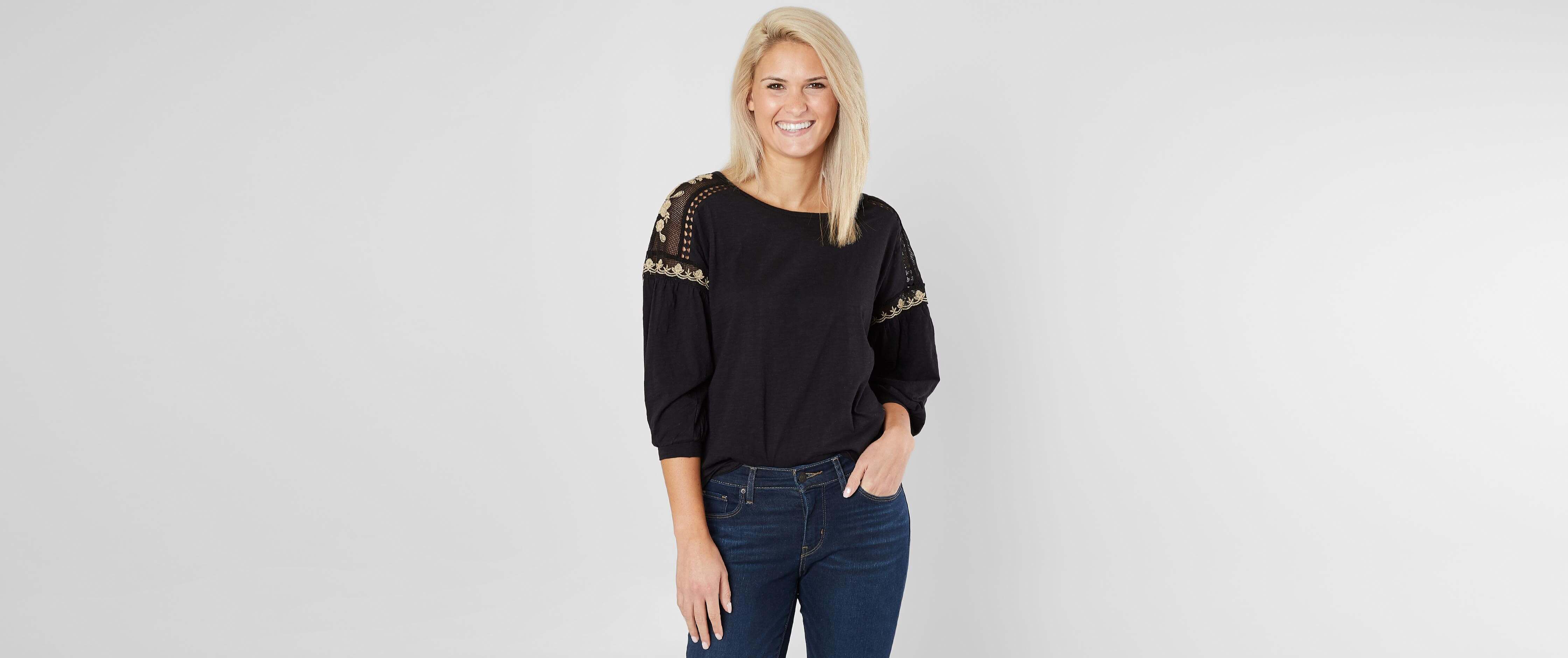 Image of Coco + Jaimeson Floral Embroidered Top