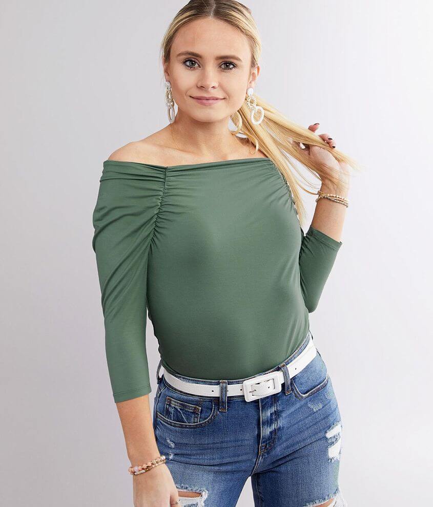 Image of Willow & Root Fitted Off The Shoulder Top