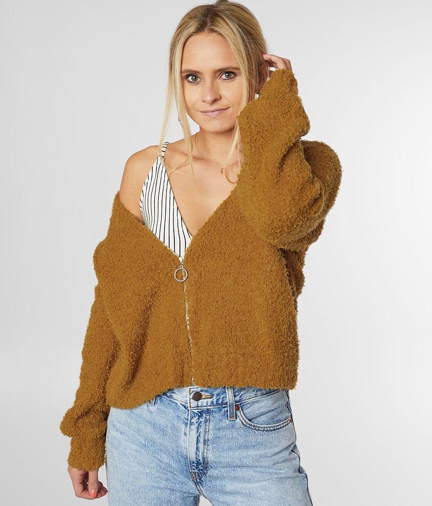 Coco &#43; Jaimeson Cozy V-Neck Cardigan Sweater front view
