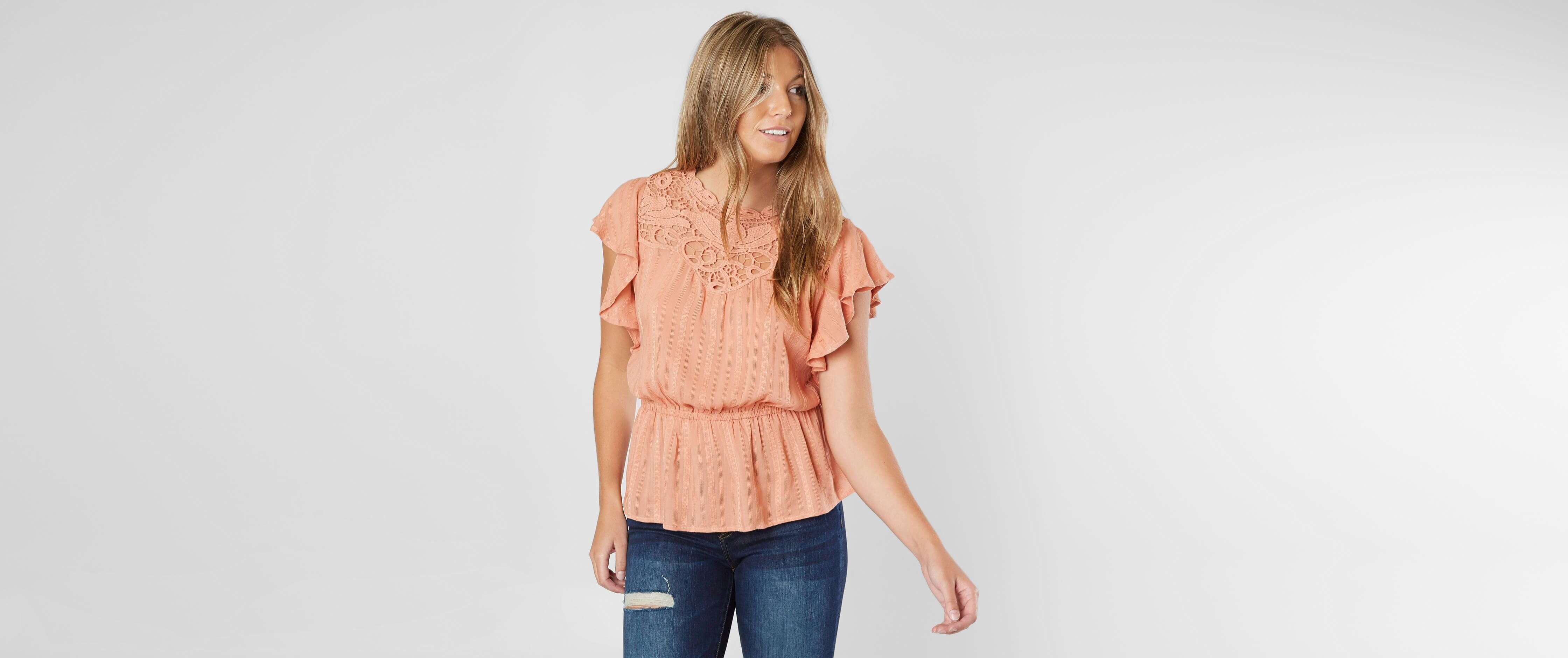 Image of Coco + Jaimeson Embroidered High Neck Top