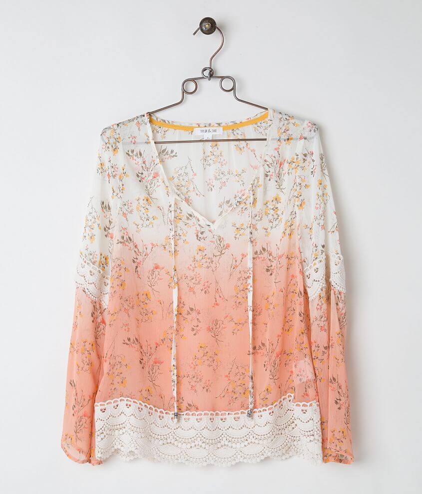 Taylor &#38; Sage Floral Top front view