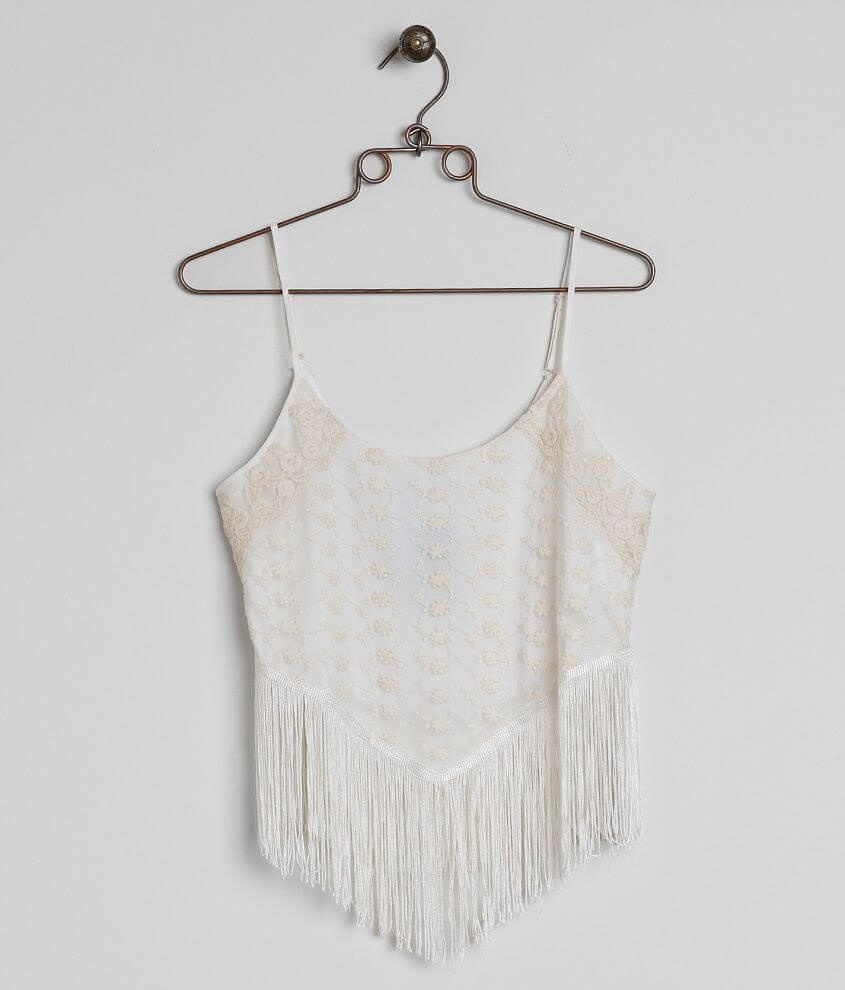 Coco &#43; Jaimeson Fringe Tank Top front view