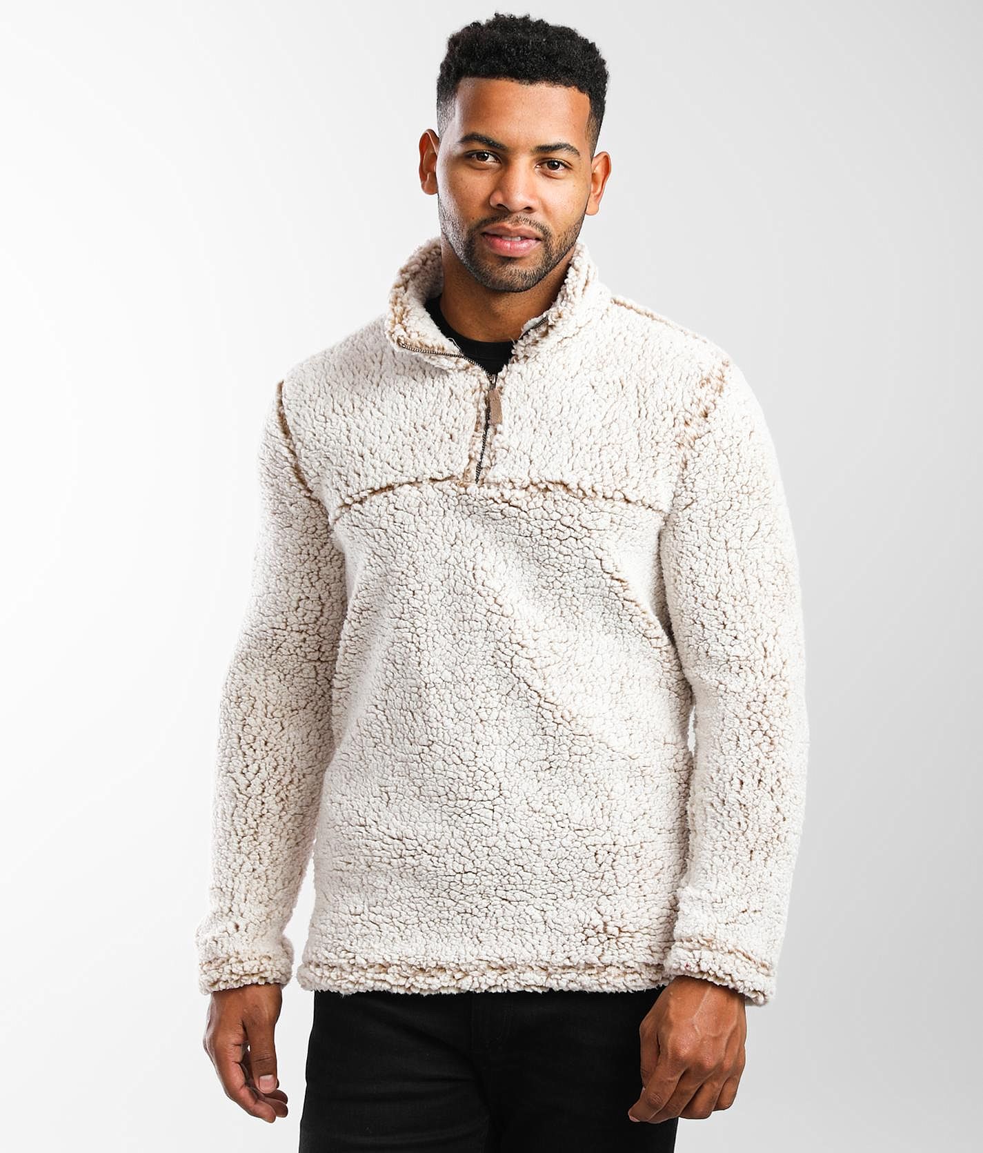 Frosty grey hot sale sherpa pullover