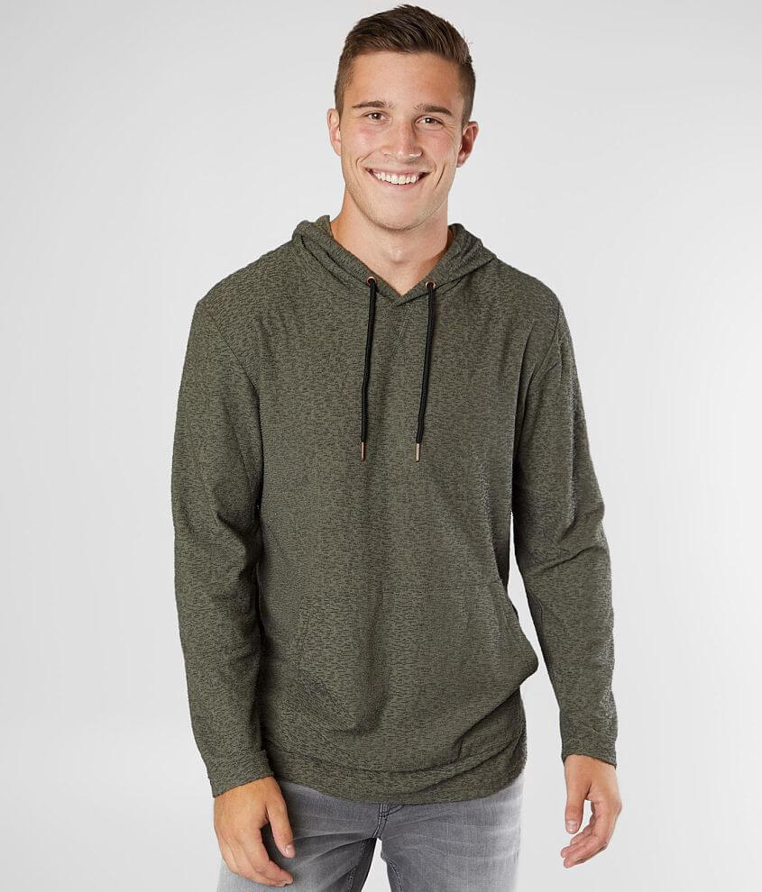 Outpost Makers Textured Hoodie - Men's Sweatshirts in Grey Olive | Buckle