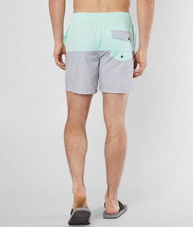Veece Andes Color Block Stretch Swim Trunks BACK