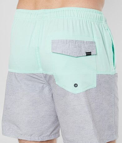 Veece Andes Color Block Stretch Swim Trunks BACK_DETAIL