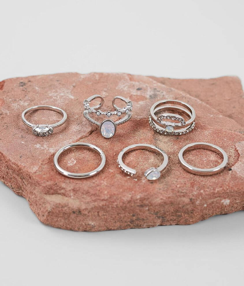 BKE Rhinestone Ring Set